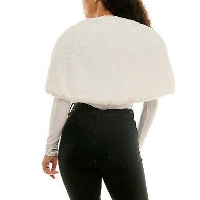 Women's Nina Leonard Wrap Over Caplet Jacket