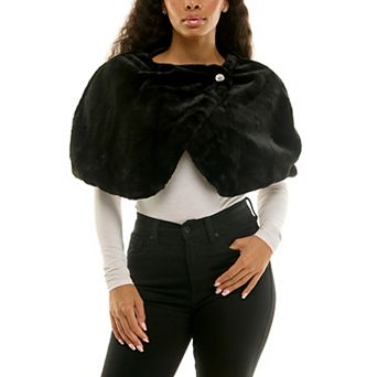 Women's Nina Leonard Wrap Over Caplet Jacket