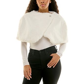 Women's Nina Leonard Wrap Over Caplet Jacket