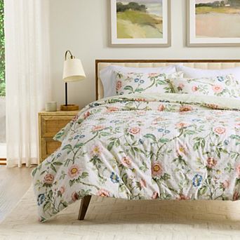 Sonoma Goods For Life® Floral Swiss Dot Bloomville Comforter Set