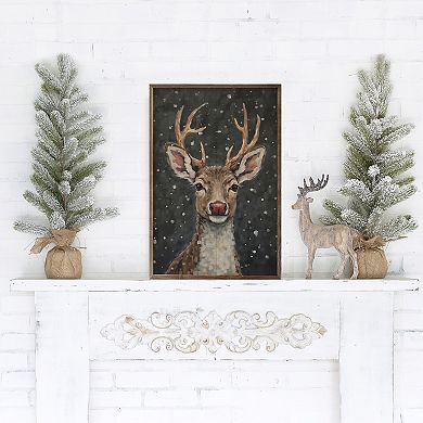 Kendrick Home Reindeer Picture Wall Art