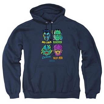 Big & Tall Universal Monster Heads Graphic Pullover Hoodie