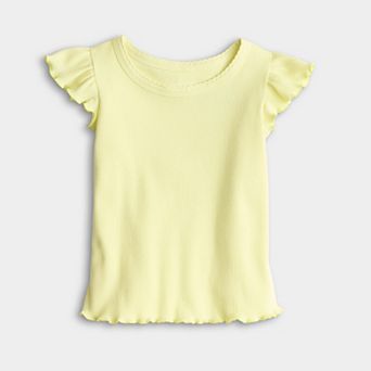 Baby & Toddler Girl Jumping Beans® Flutter Sleeve Rib Tee