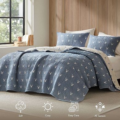 Woolrich Keystone 3 pc Reversible Matelassé Coverlet Set