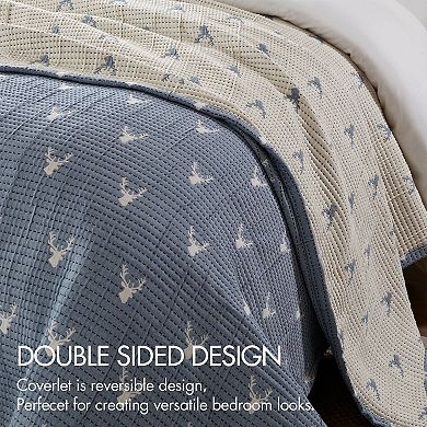 Woolrich Keystone 3 pc Reversible Matelassé Coverlet Set