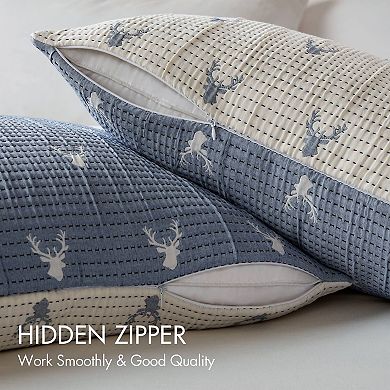 Woolrich Keystone 3 pc Reversible Matelassé Coverlet Set