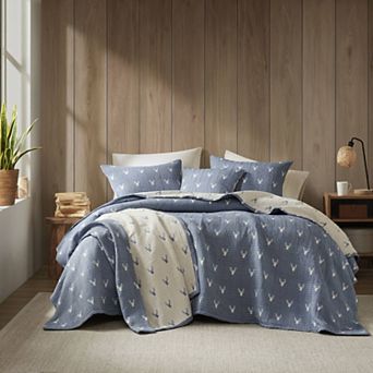 Woolrich Keystone 3 pc Reversible Matelassé Coverlet Set