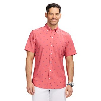 Men's IZOD Breeze Woven Short Sleeve Button Down Shirt
