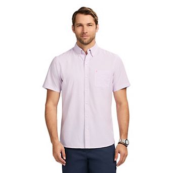 Men's IZOD Breeze Woven Short Sleeve Button Down Shirt