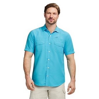 Men's IZOD Sunshield Performance Short Sleeve Button Down Shirt