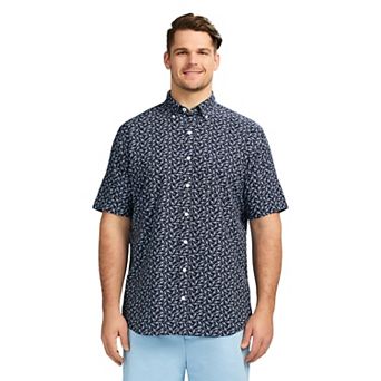 Big & Tall IZOD Breeze Short Sleeve Button-Down Shirt