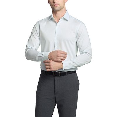 green emerald velvet dress Van Heusen Slim Fit Ultra Wrinkle Free Stretch FLEX Solid Dress Shirt in  White main image 0