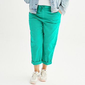 Plus Size Sonoma Goods For Life® Easy Paper Bag Waist Capri