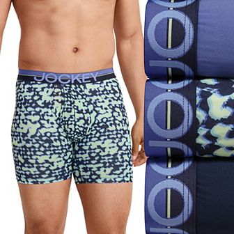 Men's Jockey® 3-Pack Infinite Cool Microfiber Stretch 6" Boxer Brief