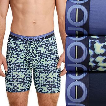 Men's Jockey® 3-Pack Infinite Cool Microfiber Stretch 8" Long Leg Boxer Brief
