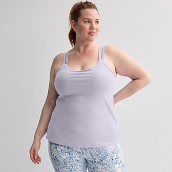 Plus Size Tek Gear® Built-In Bra Racerback Tank Top