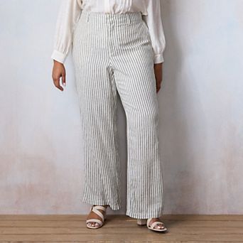 Plus Size LC Lauren Conrad Elastic Back Drapey Trouser Pants