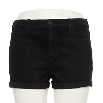 Junior's Plus SO® High-Rise Shortie Shorts