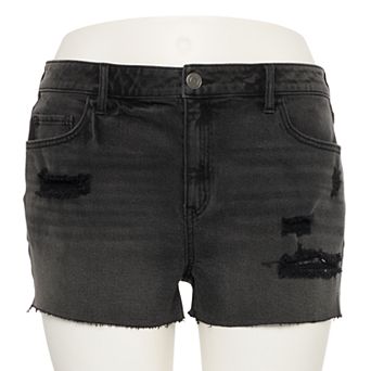 Junior's Plus SO® High-Rise Shortie Shorts
