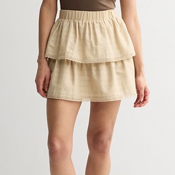 Juniors' SO® Tiered Mini Skirt