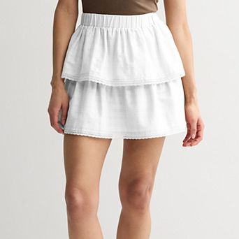 Juniors' SO® Tiered Mini Skirt