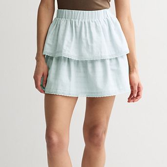 Juniors' SO® Tiered Mini Skirt