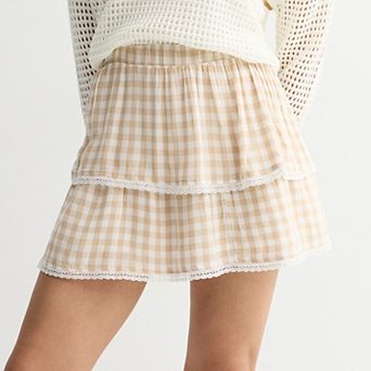 Juniors' SO® Tiered Mini Skirt