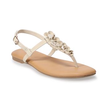 LC Lauren Conrad Thala Women's Flower T-Strap Sandals