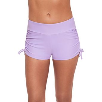 Women's ECO BEACH Side-Ruched Swim Shorts