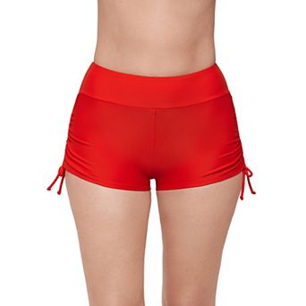 Women's ECO BEACH Side-Ruched Swim Shorts