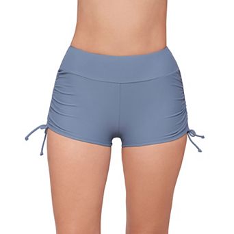 Women's ECO BEACH Side-Ruched Swim Shorts