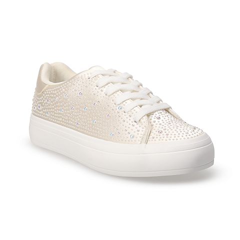 Женские кроссовки SO Veasley Women's Embellished Lace-Up Sneakers