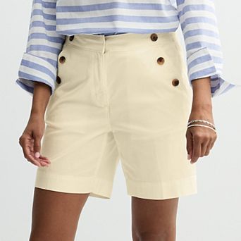 Women's Croft & Barrow® Classic Button Shorts