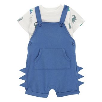 Baby Boy Carter's 2 pc Dinosaur Tee & Shortalls Set
