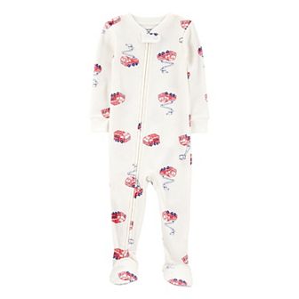 Baby Boy Carter's 1 pc Fire Truck Thermal Footed Pajamas