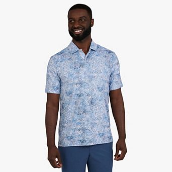 Men's Chaps Short Sleeve Print Performance Polo