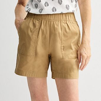 Women's Croft & Barrow® Pull On Twill Shorts