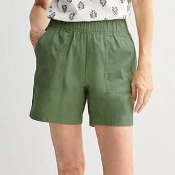 Women's Croft & Barrow® Pull On Twill Shorts