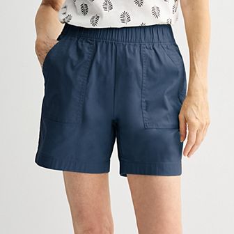 Women's Croft & Barrow® Pull On Twill Shorts