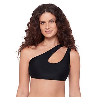 Women's Eco Beach Cutout One-Shoulder Bikini Top