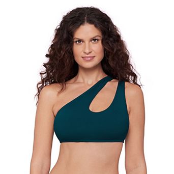 Women's Eco Beach Cutout One-Shoulder Bikini Top