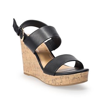 LC Lauren Conrad Samona Women's Wedge Sandals