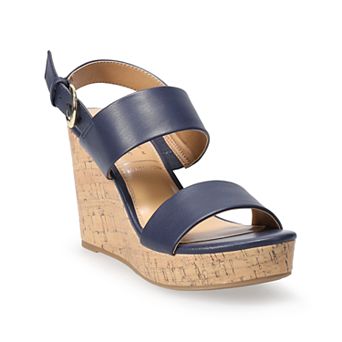 LC Lauren Conrad Samona Women's Wedge Sandals