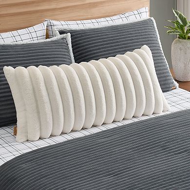 Bearpaw Millburn Faux Fur Bolster Pillow