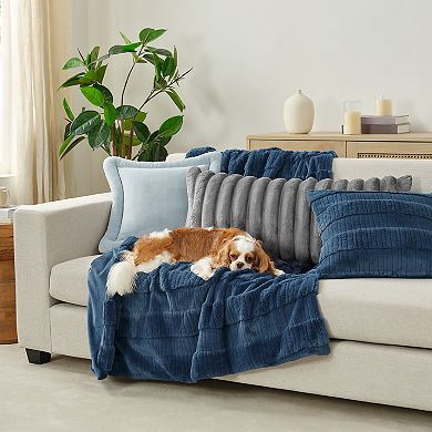 Bearpaw Millburn Faux Fur Bolster Pillow