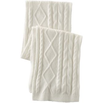Women's Lands' End CashTouch Cable Knit Scarf