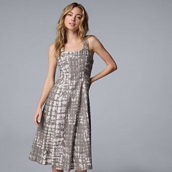 Women's Simply Vera Vera Wang Seamed Midi Dress