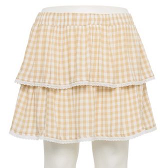 Juniors' Plus Size SO® Tiered Mini Skirt