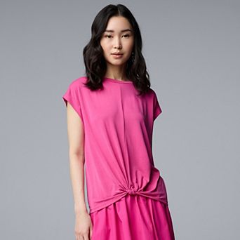 Women's Simply Vera Vera Wang Knotted Front Tee