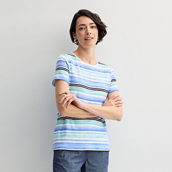 Petite Croft & Barrow® Essential Crewneck Tee